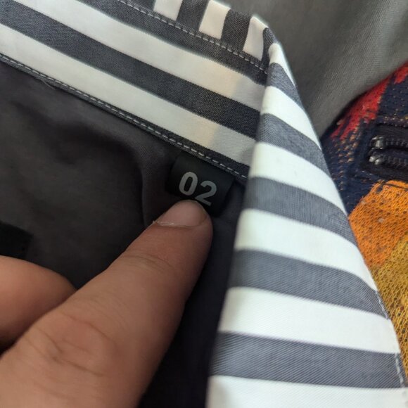 PHILIPPE DUBUC - Striped shirt - Sz 2 - Picture 8 of 10